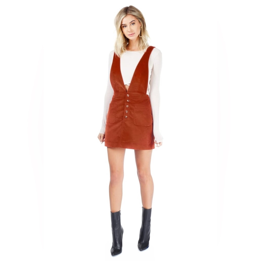 Free People Old School Love Romper/jumper with pockets, corduroy